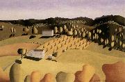 Grant Wood some of corn oil painting reproduction